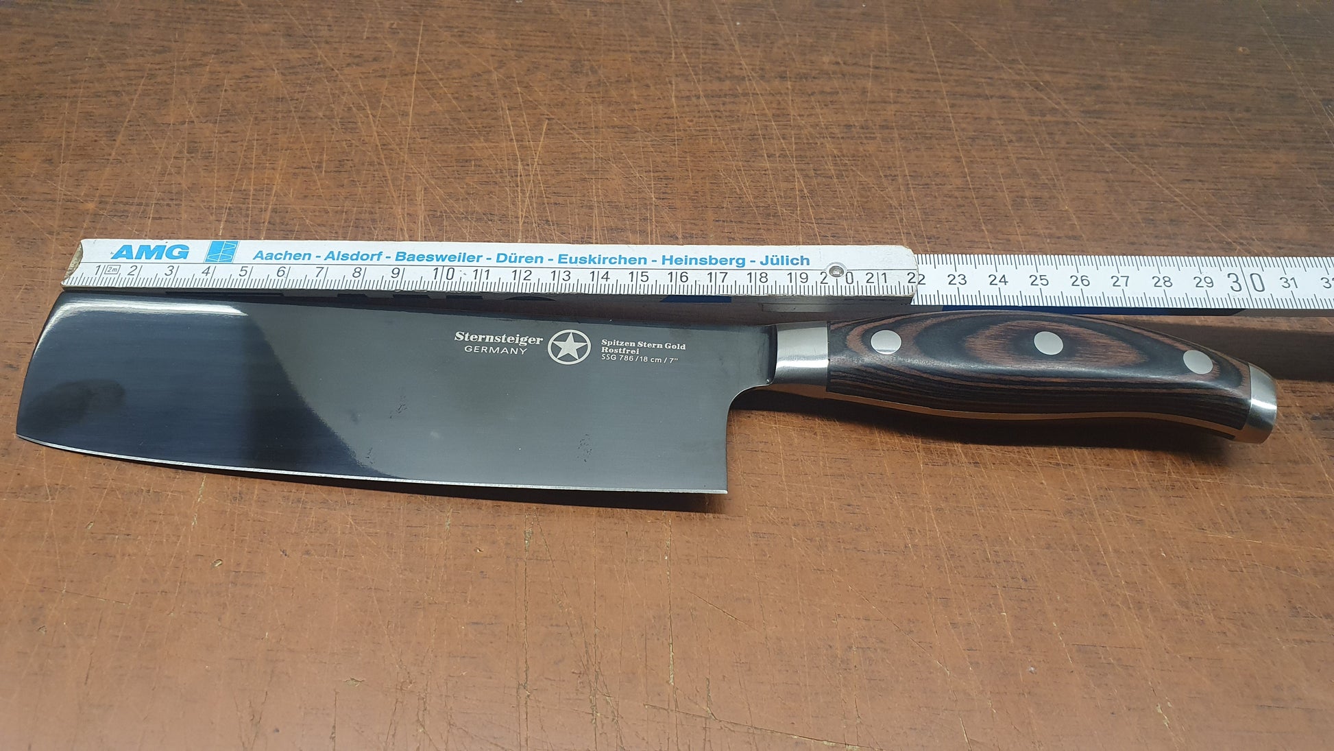 Sternsteiger Titanium Series 7"/18,5cm Nakiri Knife-0