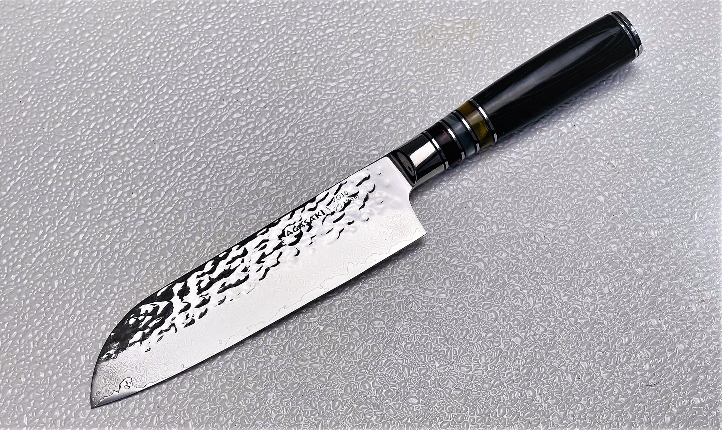 Nagasaki Hand gehämmertes Santoku Messer-0
