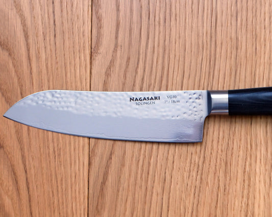 Handgehämmertes Santokumesser | Nagasaki Solingen-0