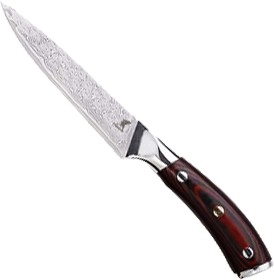 Damascus Schälmesser (4"/10cm) | Sternsteiger - Hiroto Kollektion-0